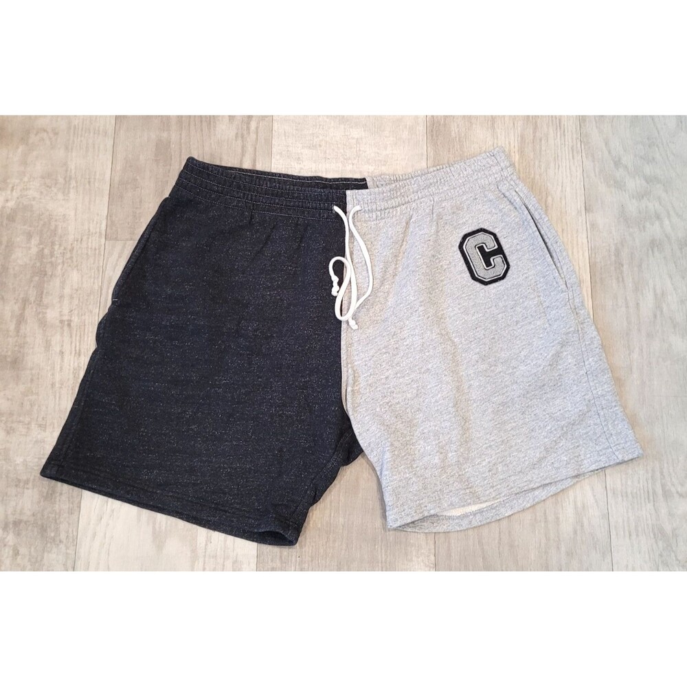 Chubbies XXL Colorblock Sweat Comfort Lounge Shorts Black Gray Logo Varsity USA